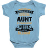 Super Cool Aunt Of A Freaking Awesome Niece Baby Onesie