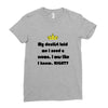 dentist crown Ladies Fitted T-Shirt
