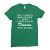 dreams into plans journal Ladies Fitted T-Shirt