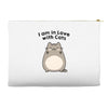 i am in love with cats Accessory Pouches