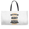Super Cool Aunt Of A Freaking Awesome Nephew Weekender Totes