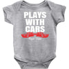 Plays With Cars Baby Bodysuit