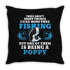 Fishing Poppy Throw Pillow