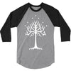 white tree of gondor 3/4 Sleeve Shirt