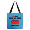 from my head tomatoes Tote Bags