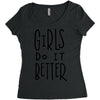girls do it better Women's Triblend Scoop T-shirt