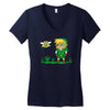 navi Women's V-Neck T-Shirt