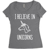 i believe in unicorns 2 Women's Triblend Scoop T-shirt