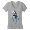 funny crazy frog, ideal gift or birthday present Women's V-Neck T-Shirt