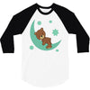 brown sleep 3/4 Sleeve Shirt