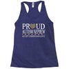 proud autism nephew Racerback Tank