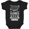 My Papa is Totally My Most Favorite Guy Of All Time Baby Bodysuit
