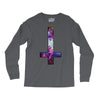 inverted galaxy cross funny  religion banter space fashion new Long Sleeve Shirts