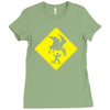 pterosaur warning Ladies Fitted T-Shirt