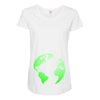 Earth Themed Funny Maternity Scoop Neck T-shirt