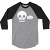 i live inside your face skull 3/4 Sleeve Shirt