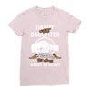 daddy and daughter  always heart to heart Ladies Fitted T-Shirt