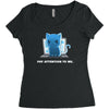 pay attention to me Women's Triblend Scoop T-shirt