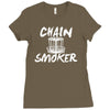 chain smoker disc Ladies Fitted T-Shirt