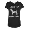 alzheimer's awareness Maternity Scoop Neck T-shirt