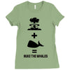 nuke the whales Ladies Fitted T-Shirt