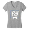Coolest Son Ever Women's V-Neck T-Shirt