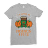 i'd rather be drinking pumpkin spice Ladies Fitted T-Shirt