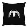 venom logo spiderman comic superhero cool Throw Pillow