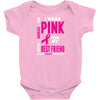 I Wear Grey For My Best Friend (Brain Cancer Awareness) Baby Onesie