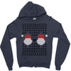 ugly santa noel Zipper Hoodie