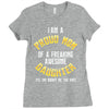 i'm a proud mom of a freaking awesome daughter Ladies Fitted T-Shirt