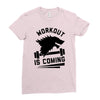 round neck half sleeves Ladies Fitted T-Shirt