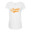 orange Maternity Scoop Neck T-shirt