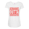 straight outta kindergarten Maternity Scoop Neck T-shirt