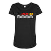 Fire White Maternity Scoop Neck T-shirt