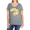 Pizza Slice Big Ladies Curvy T-Shirt