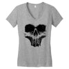 skull Women's V-Neck T-Shirt