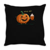 pumpkin spice season Throw Pillow