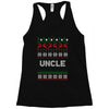 ugly christmas uncle Racerback Tank
