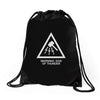 warning god of thunder Drawstring Bags