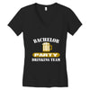 bachelor party drinking team wedding groomsmen bridal funny Women's V-Neck T-Shirt
