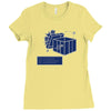 dick in a box shirt and sticker snl beer party t medium black Ladies Fitted T-Shirt
