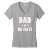 dad aka mr fix it Women's V-Neck T-Shirt