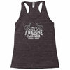 this is what an awesome plasterer looks like Racerback Tank