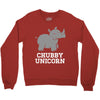 chubby unicorn rhino Crewneck Sweatshirt