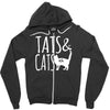 tats and cats Zipper Hoodie