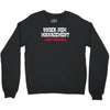 under new management, just married Crewneck Sweatshirt