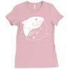 yin yang shark Ladies Fitted T-Shirt