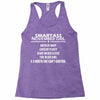 Smartass November Girl Racerback Tank