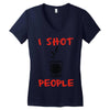 i shot people bartender Women's V-Neck T-Shirt